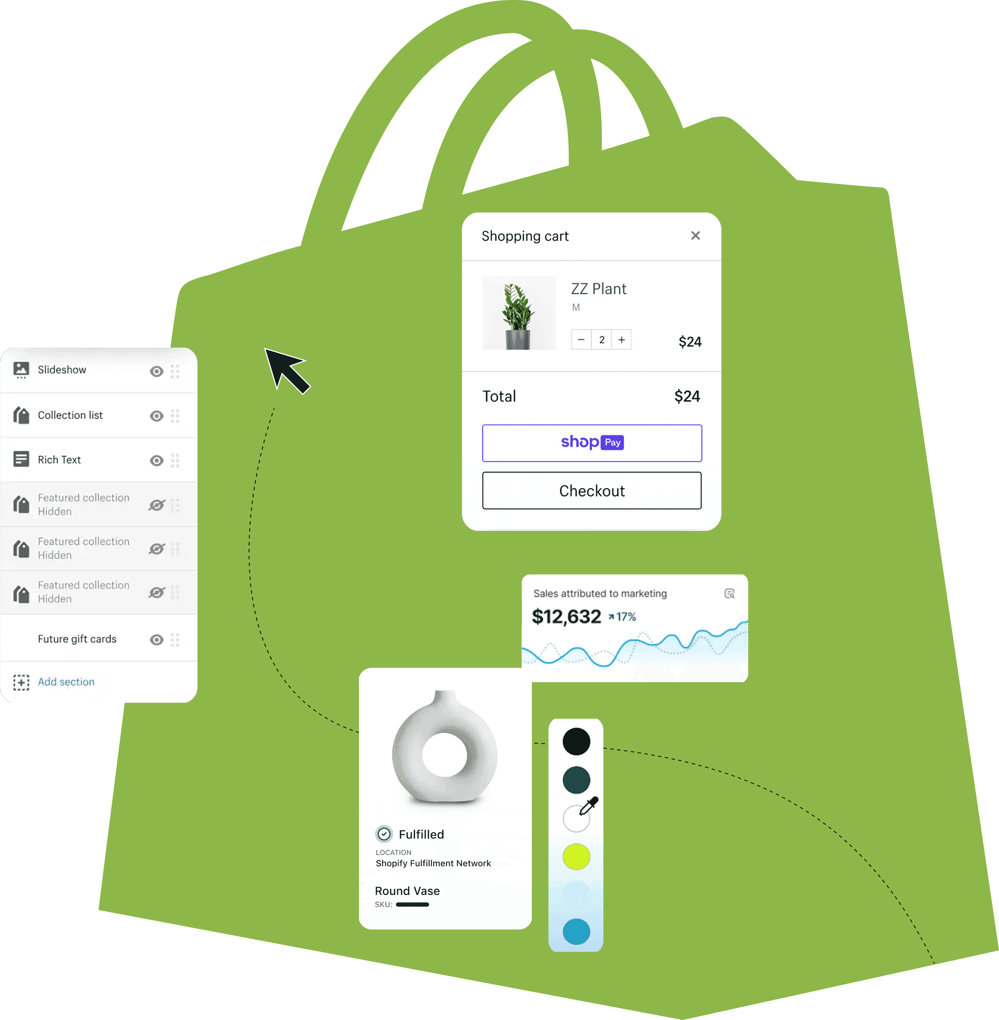 Accelerate your E-Commerce success with Shopify experts Shopify hero illustration
