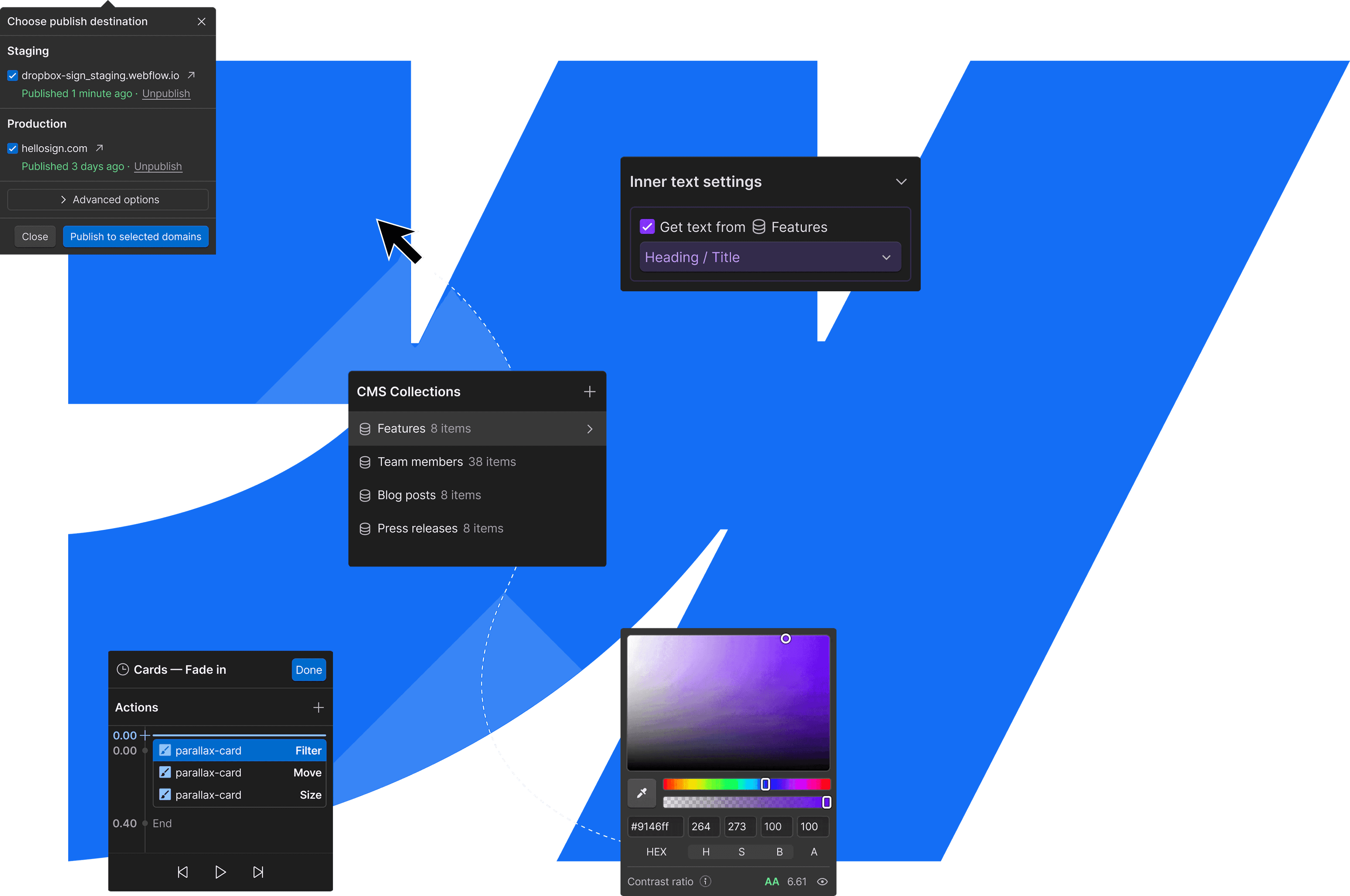 Webflow Development for Modern, Scalable Websites Webflow hero illustration