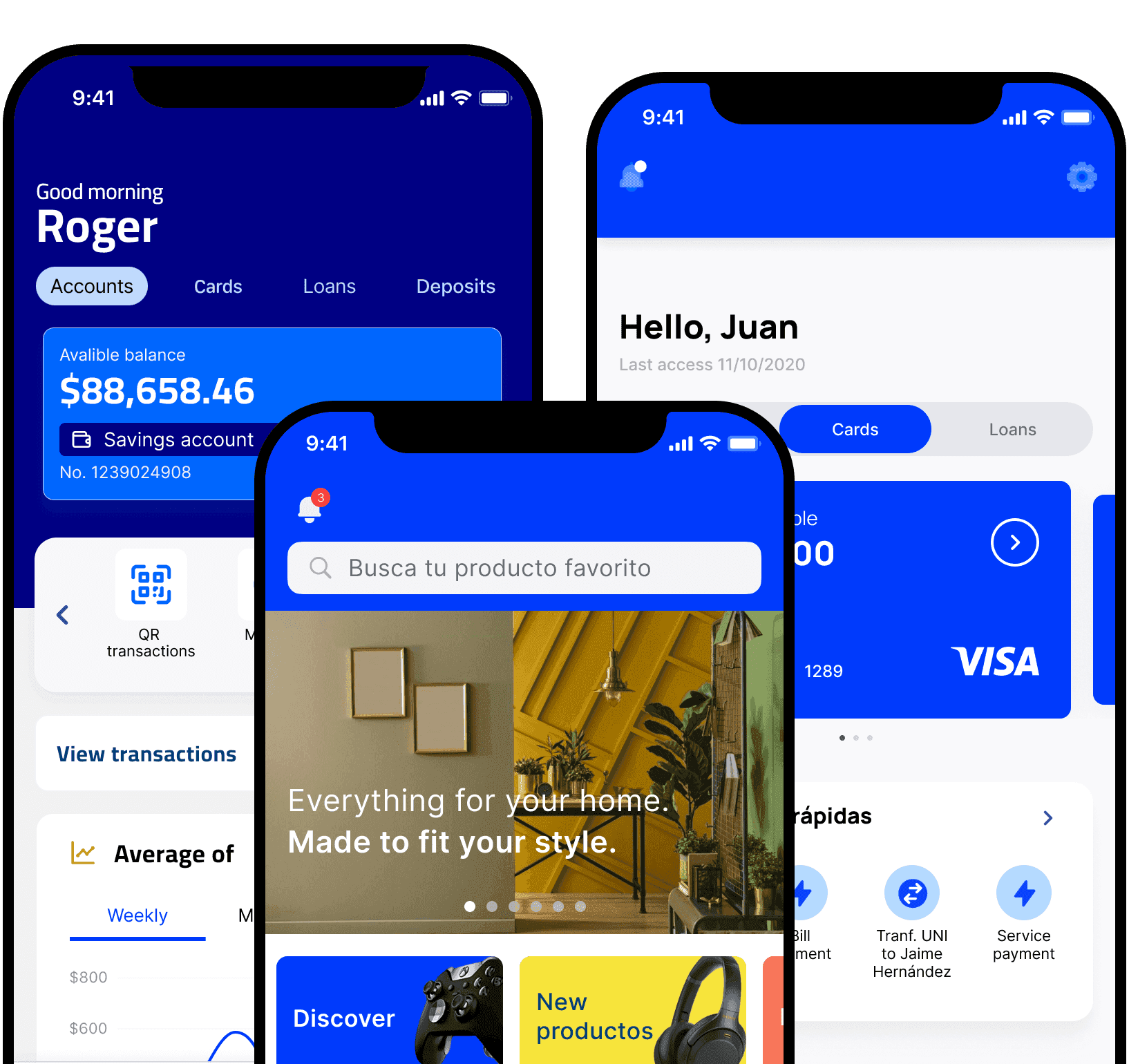 Mobile Applications Mockups